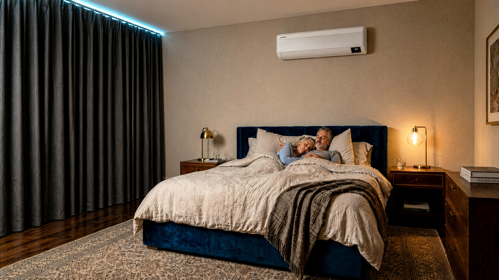 Home cooling with a heat pump