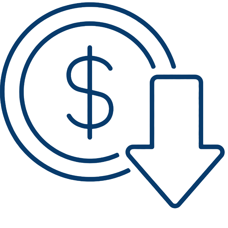 lower operating costs icon